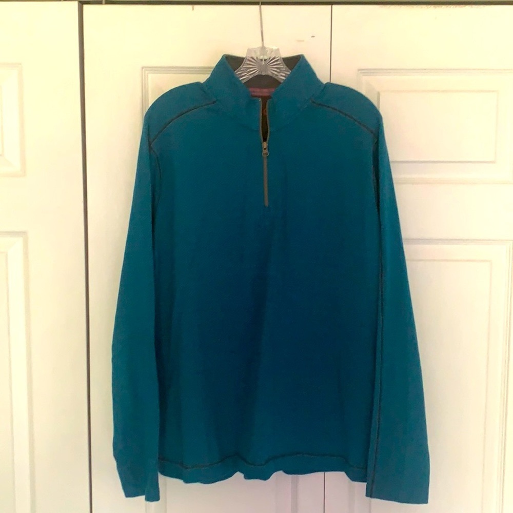 Robert Graham Blue Quarter-Zip Pullover